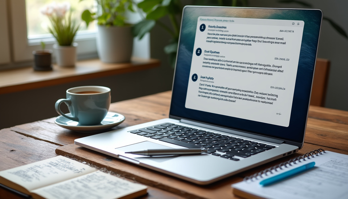 découvrez 5 exemples d'e-mails de demande d'entretien pour un poste de [fonction]. améliorez vos chances de succès en utilisant ces modèles efficaces et professionnels pour convaincre vos futurs employeurs.