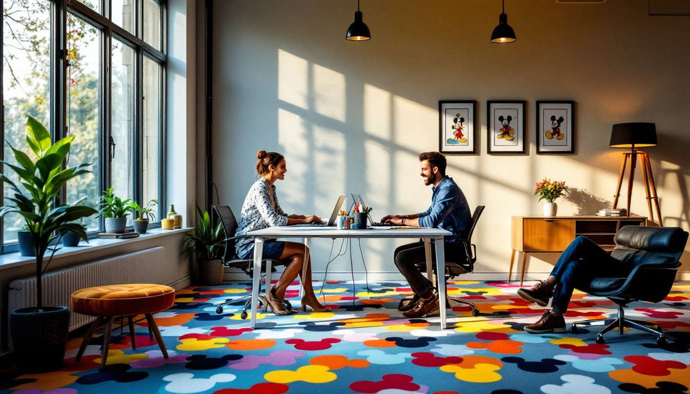 découvrez comment l'ajout de tapis disney dans vos bureaux peut transformer l'environnement de travail en un espace ludique et inspirant, tout en améliorant la qualité de vie au travail (qvt). une idée originale qui allie créativité et bien-être au quotidien !