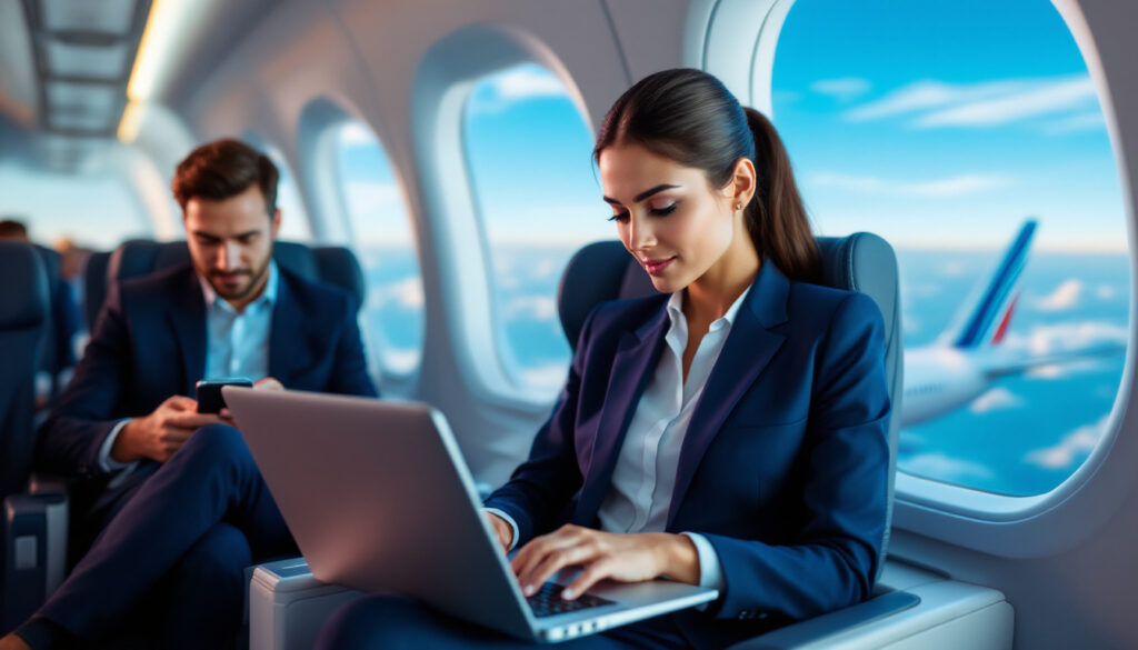 Wifi avion Air France : la nouvelle arme des RH en déplacement